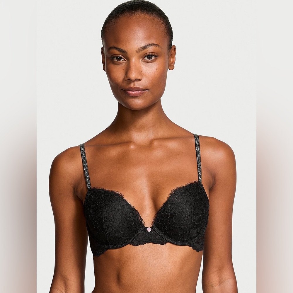 Victoria's Secret Twinkle Strap Lace Push-Up Bra